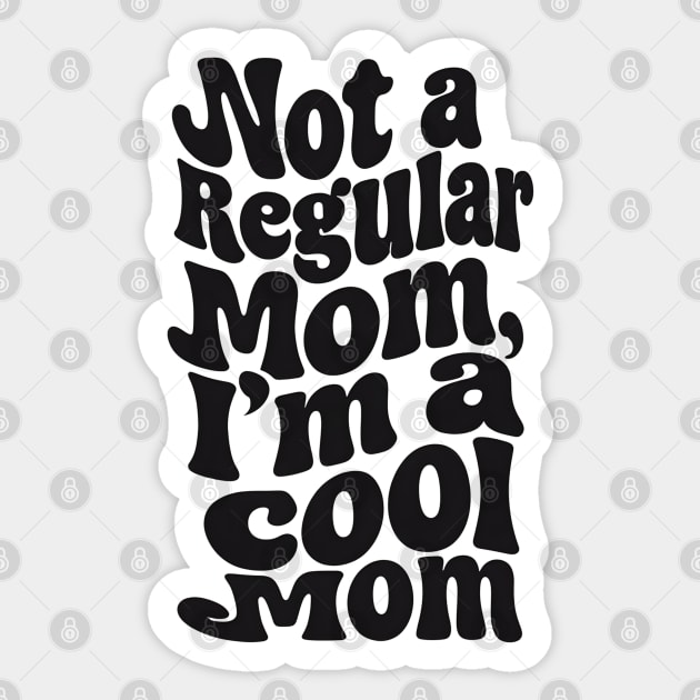 Bold Retro Style Typography for Mothers Day Sticker by TurnEffect